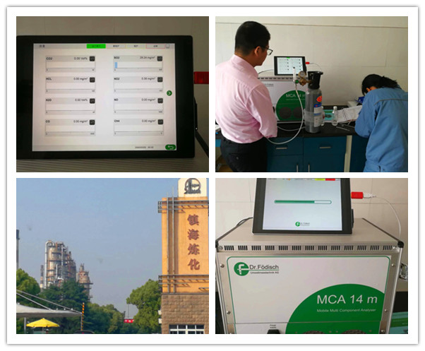 鎮海煉化高溫紅外煙氣分析儀測試驗收